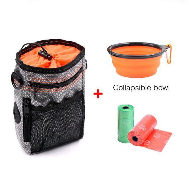 Portable Dog Training Bag Multi-function Treat Snack Pocket Pet Dog Outdoor Poop Bag Feed Storage Pouch Food Reward Waist Bags