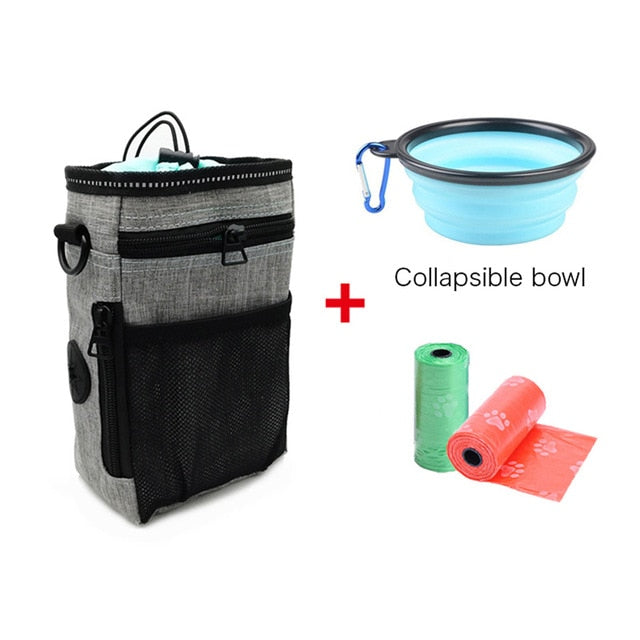 Portable Dog Training Bag Multi-function Treat Snack Pocket Pet Dog Outdoor Poop Bag Feed Storage Pouch Food Reward Waist Bags