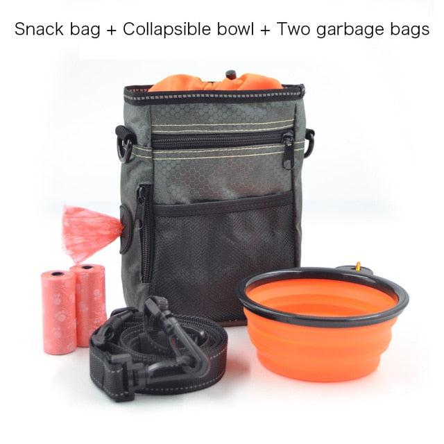 Portable Dog Training Bag Multi-function Treat Snack Pocket Pet Dog Outdoor Poop Bag Feed Storage Pouch Food Reward Waist Bags