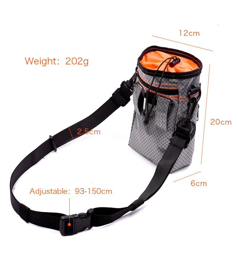 Portable Dog Training Bag Multi-function Treat Snack Pocket Pet Dog Outdoor Poop Bag Feed Storage Pouch Food Reward Waist Bags