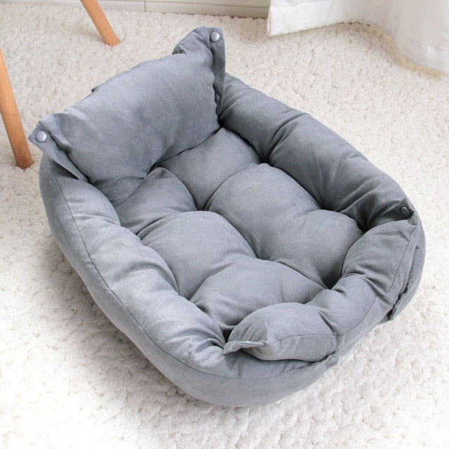 Cama Multifuncional para Perros 3 EN 1 – Cama/Manta/Sofá para Perros y Gatos, Nido Cálido de Invierno para Cachorros y Gatitos, Cojín Suave para Mascotas