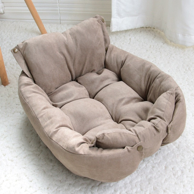 Cama Multifuncional para Perros 3 EN 1 – Cama/Manta/Sofá para Perros y Gatos, Nido Cálido de Invierno para Cachorros y Gatitos, Cojín Suave para Mascotas